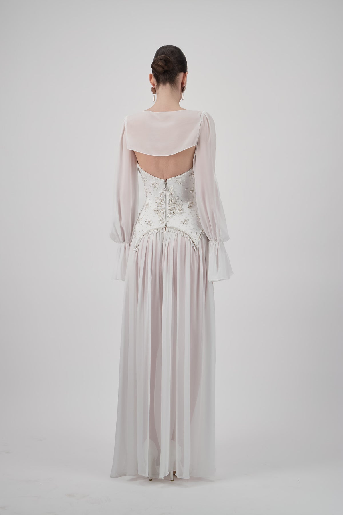 Georgette Embellished Long Dress