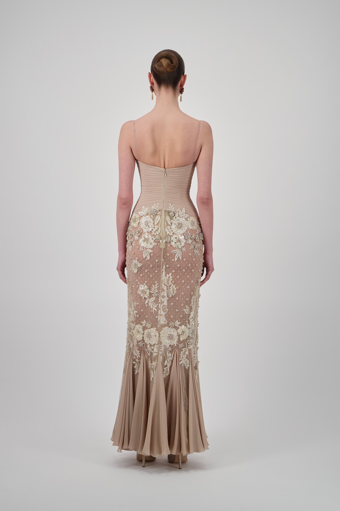 Georgette Embellished Long Dress