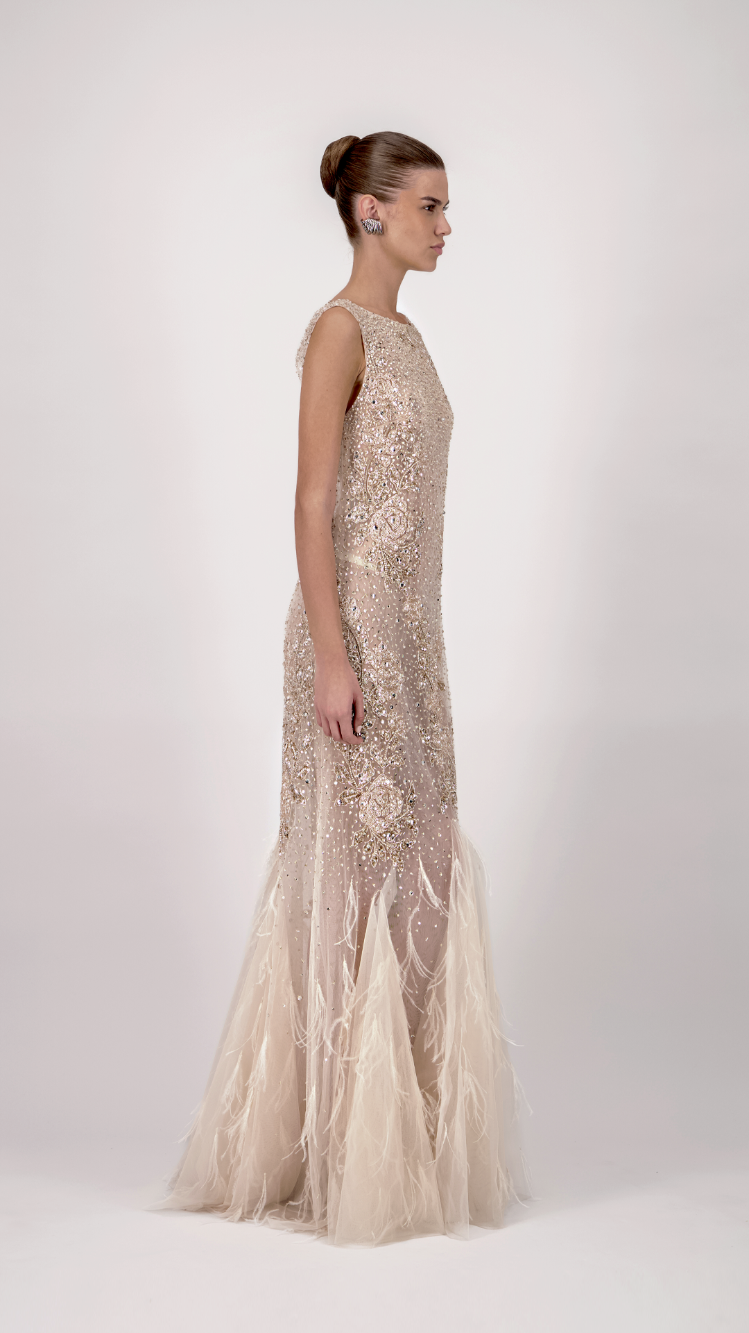 Beaded Mermaid Long Dress