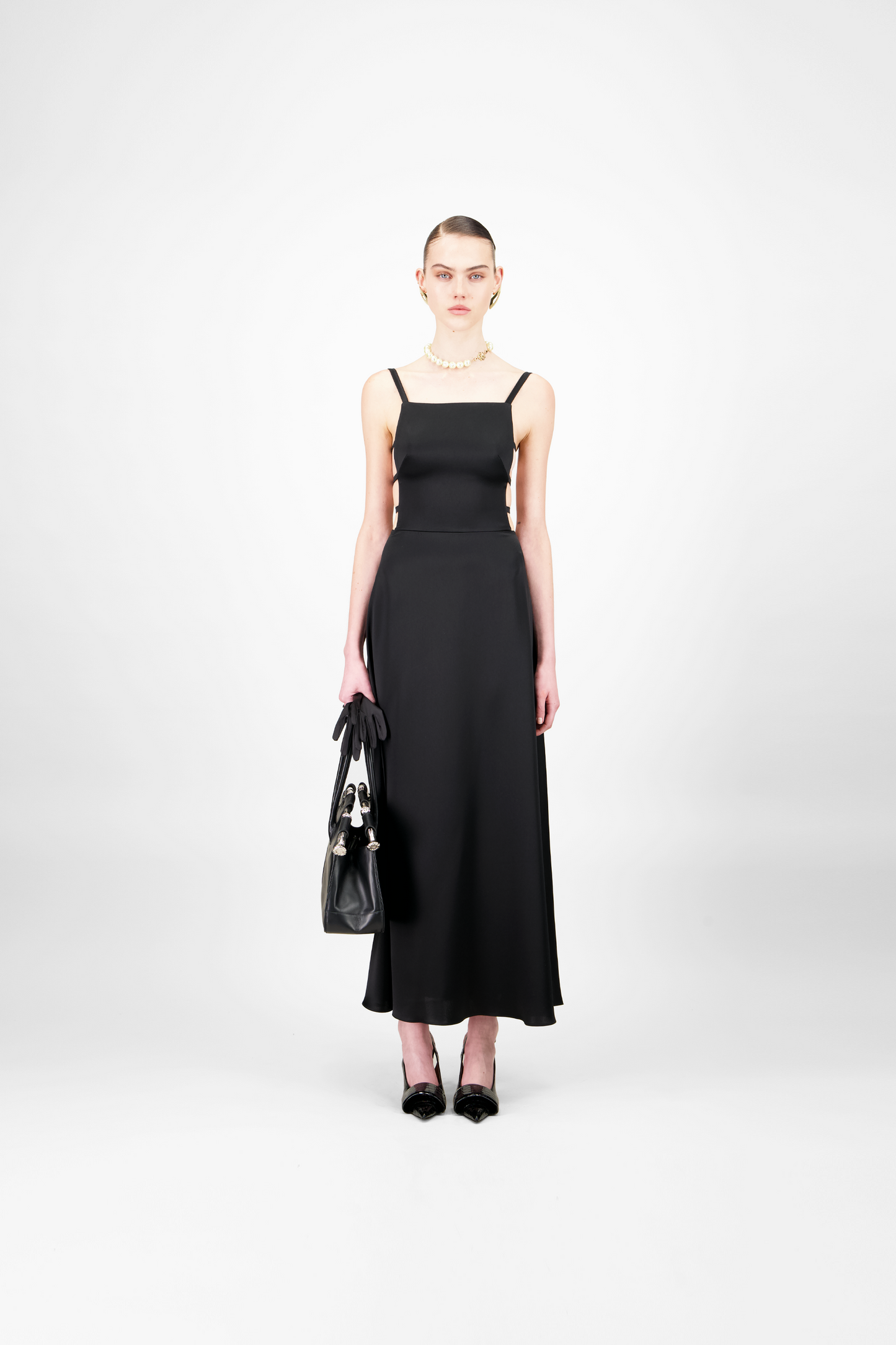 Silky Satin Midi Dress