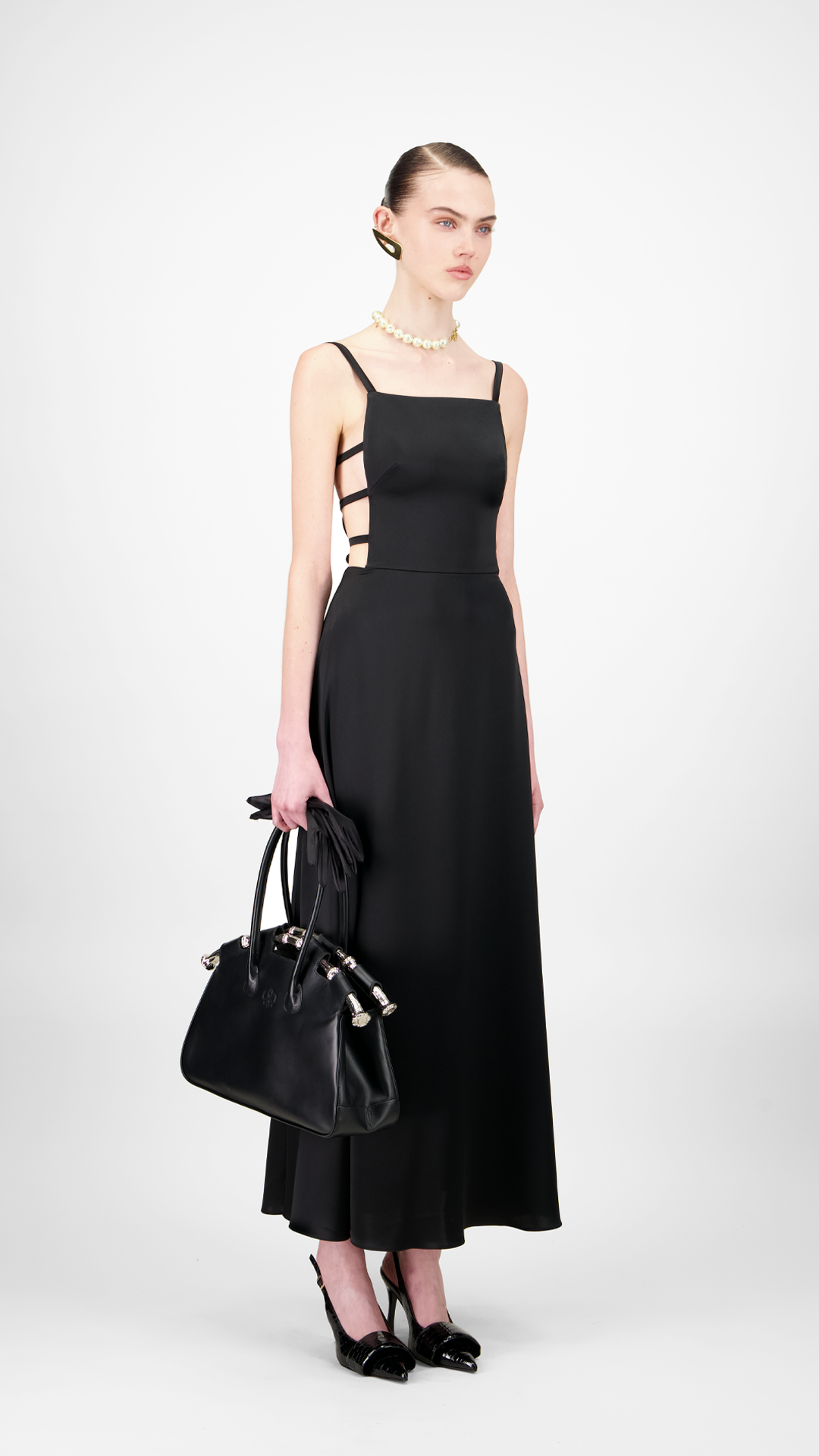 Silky Satin Midi Dress