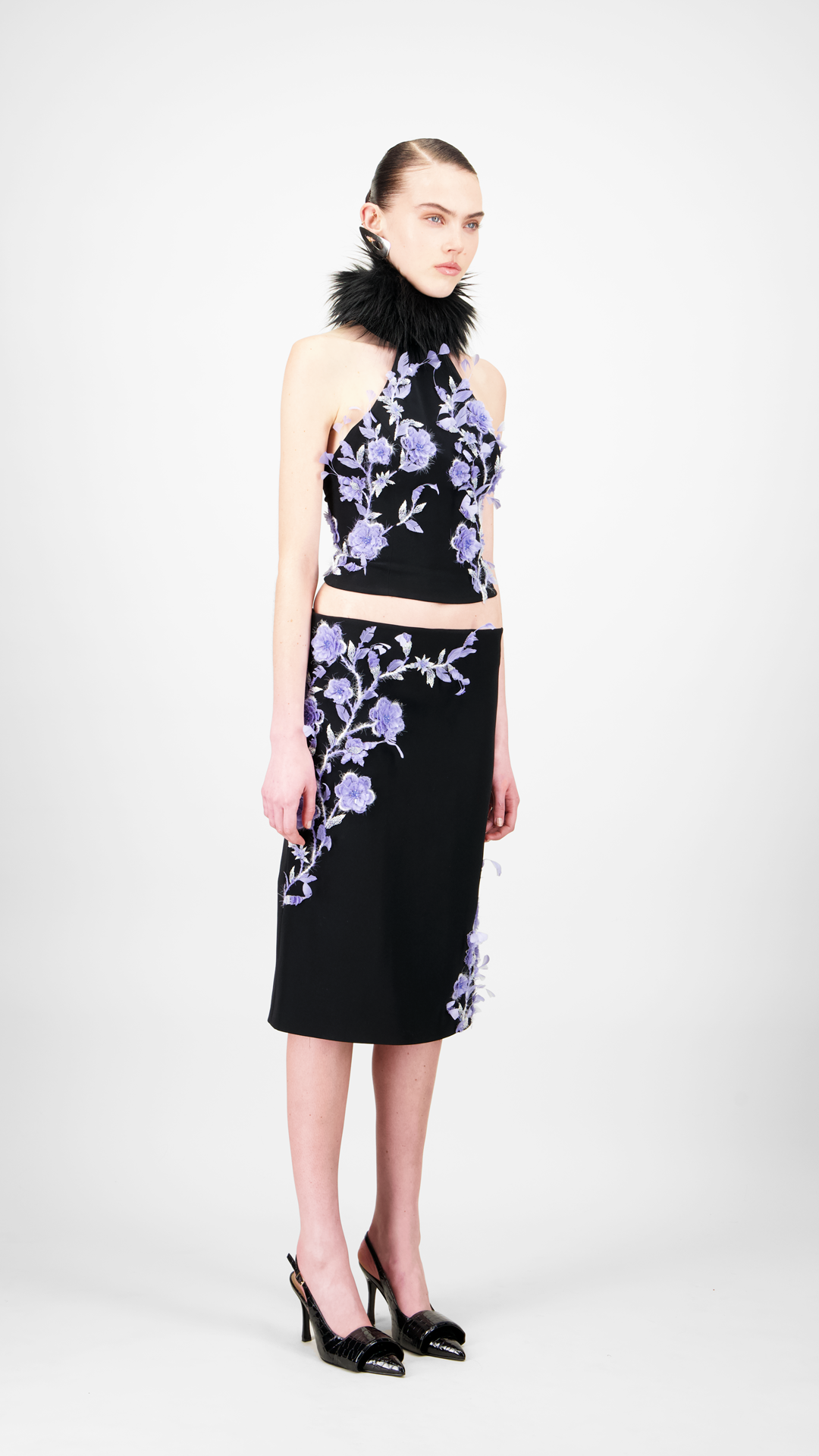 Beaded Midi Skirt
