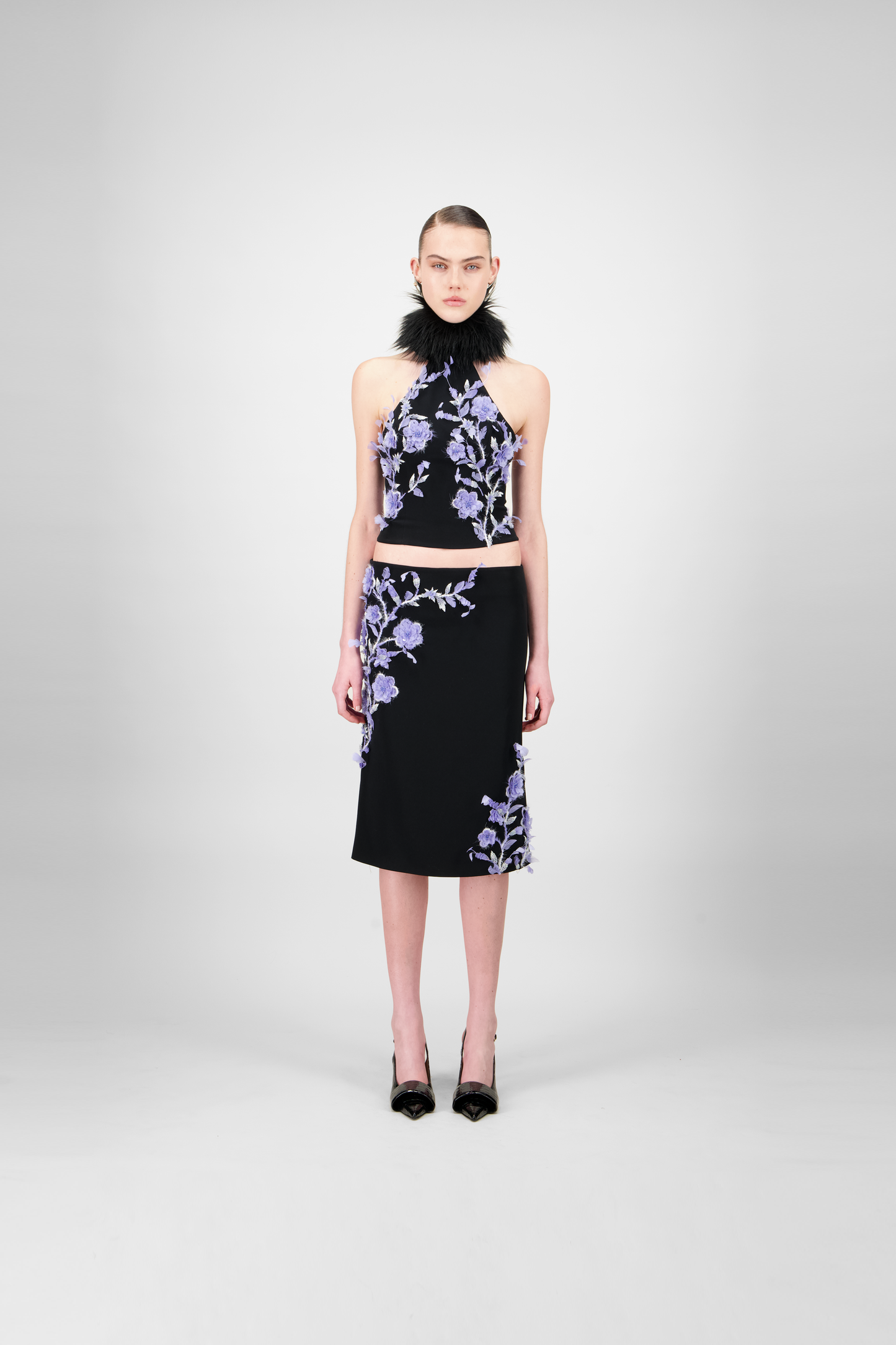 Beaded Midi Skirt