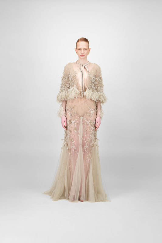 Beaded Long Dress
