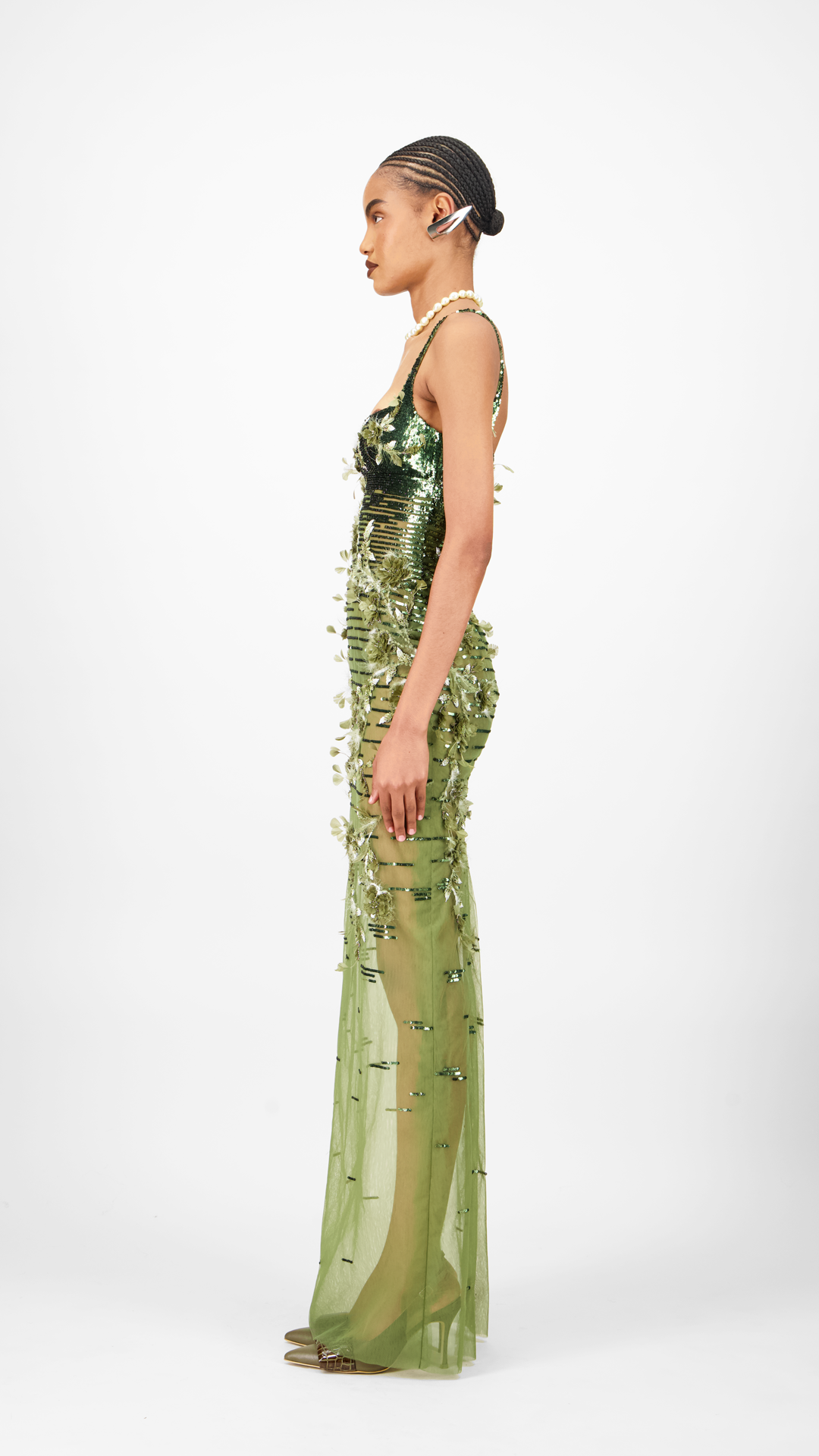 Beaded Long Dress