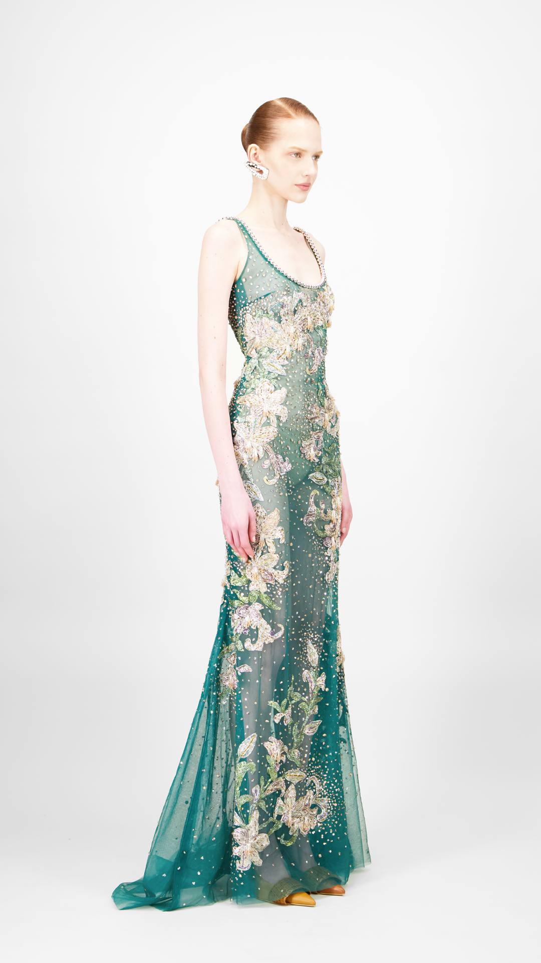 Beaded Long Dress