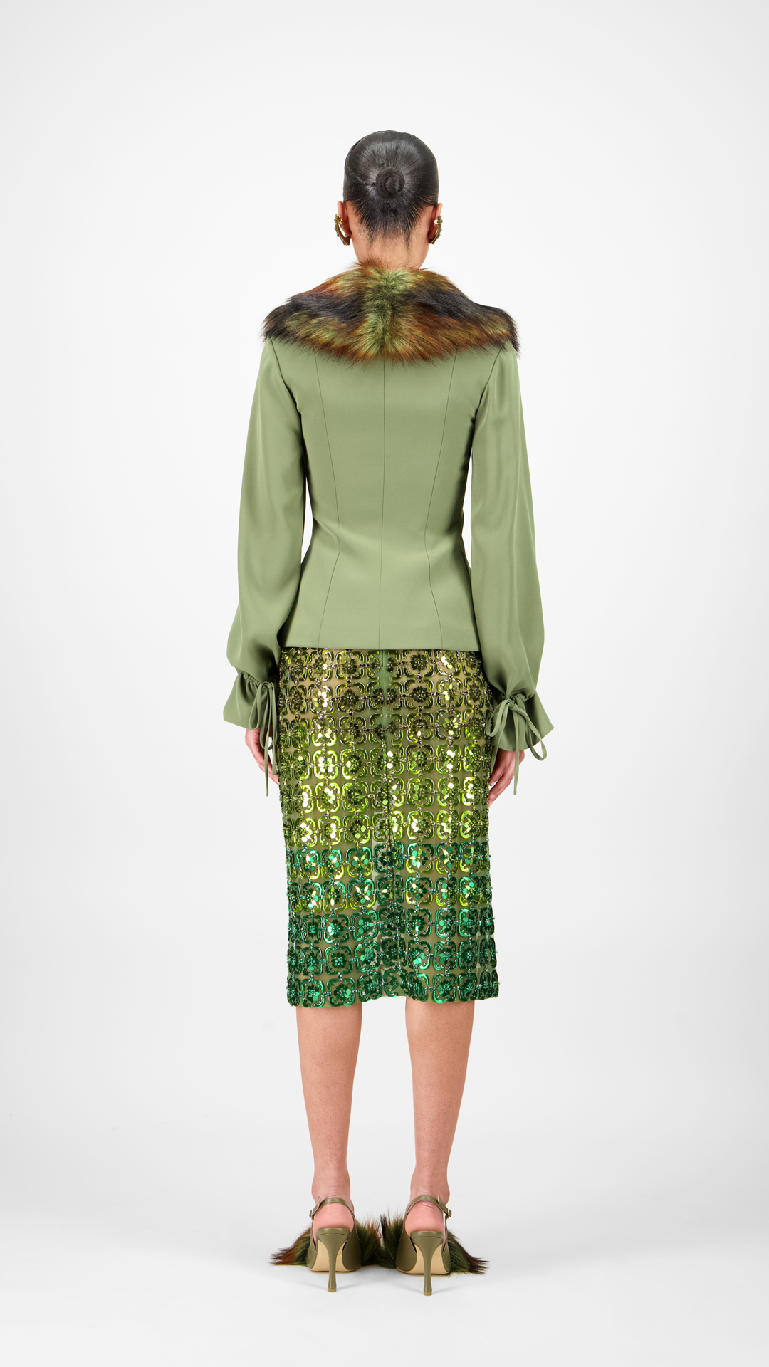 Beaded Short Skirt