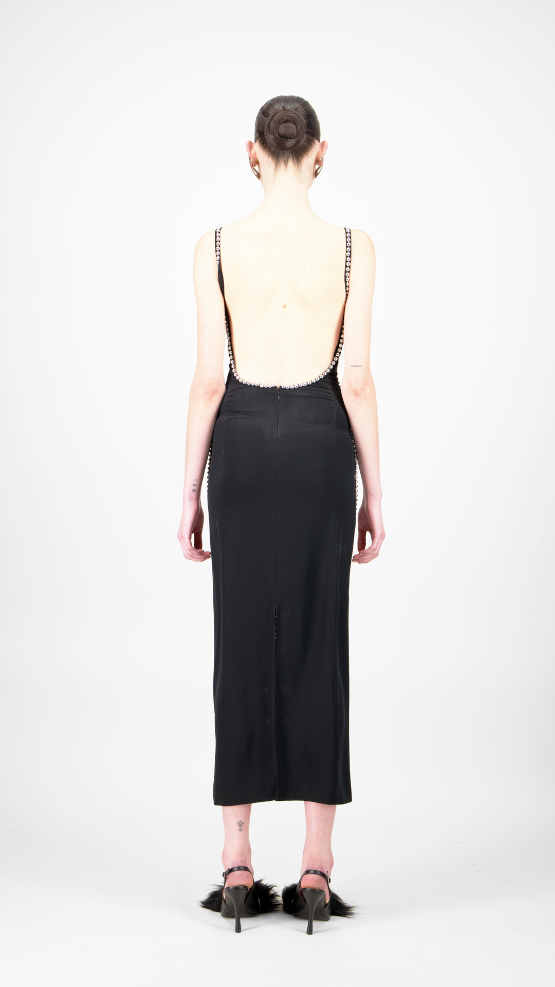 Metallic Midi Dress