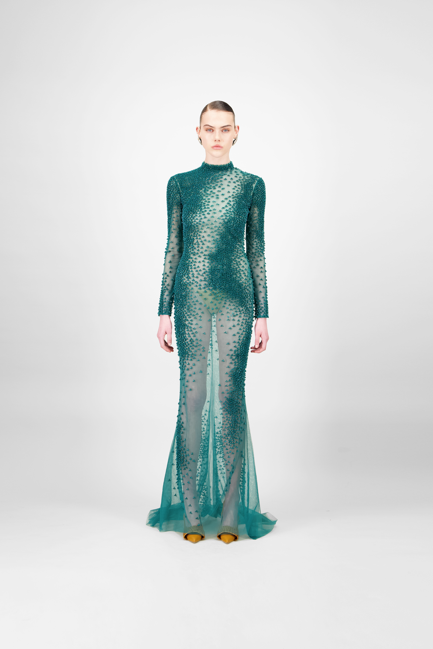 Beaded Long Dress