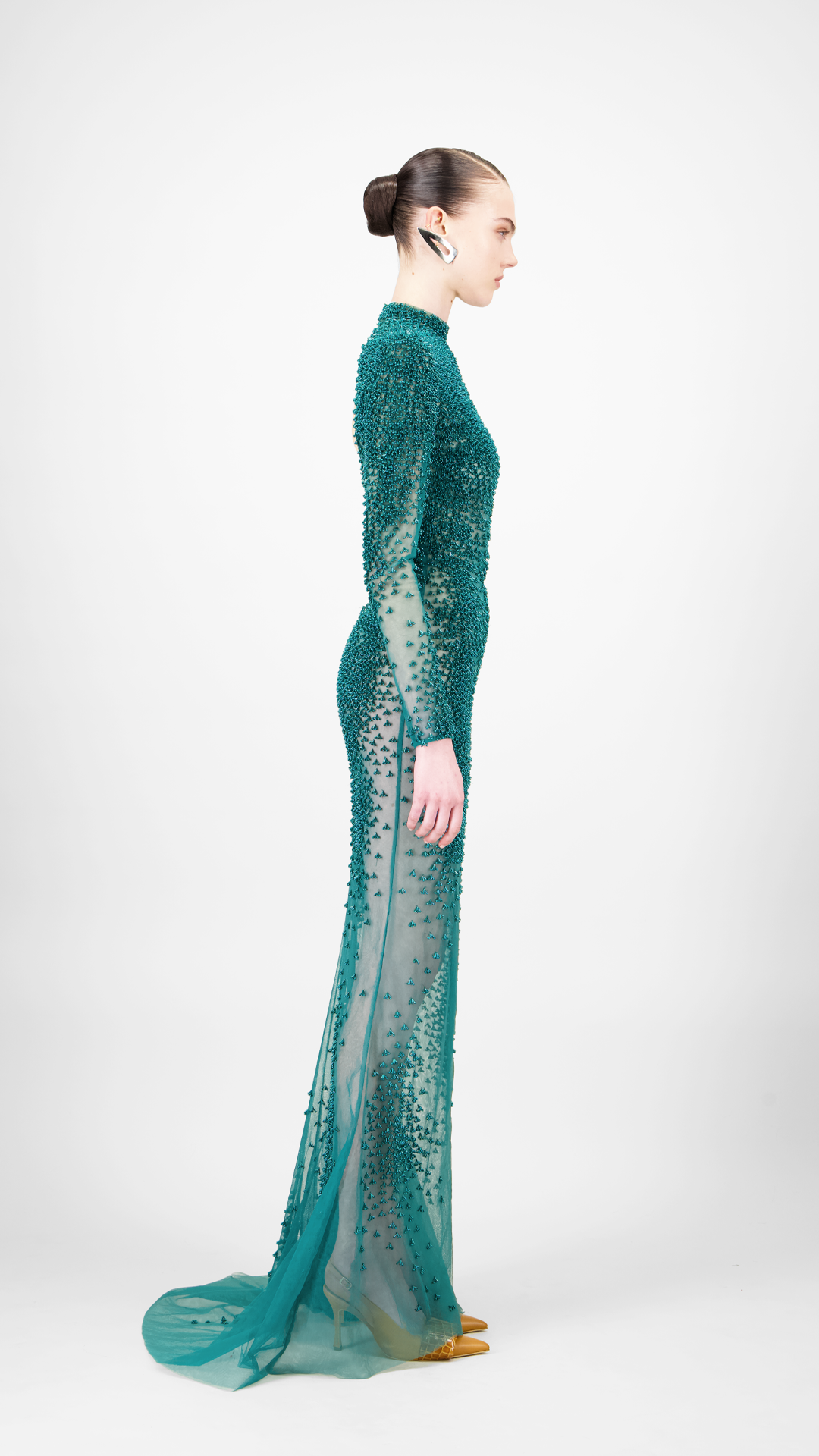 Beaded Long Dress