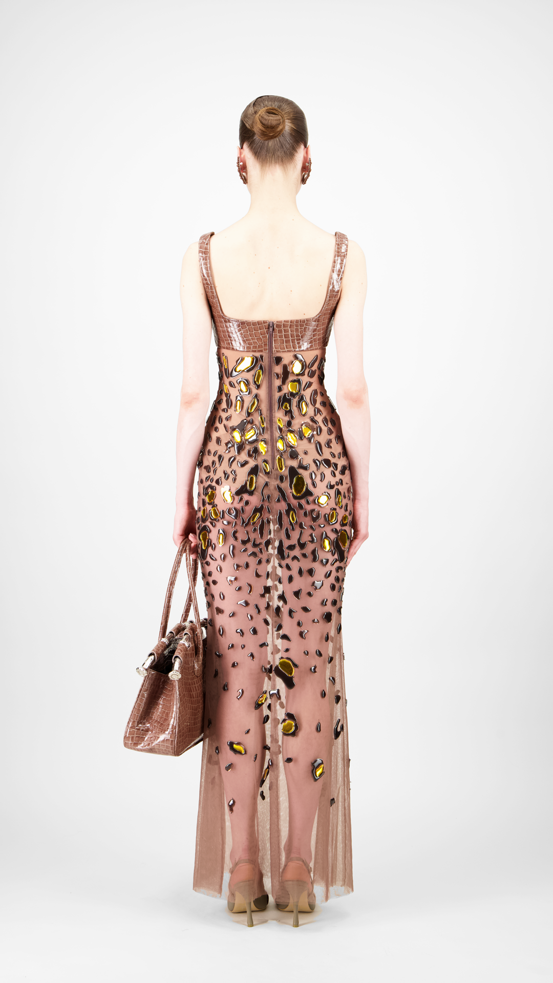 Leopard Tulle Long Dress