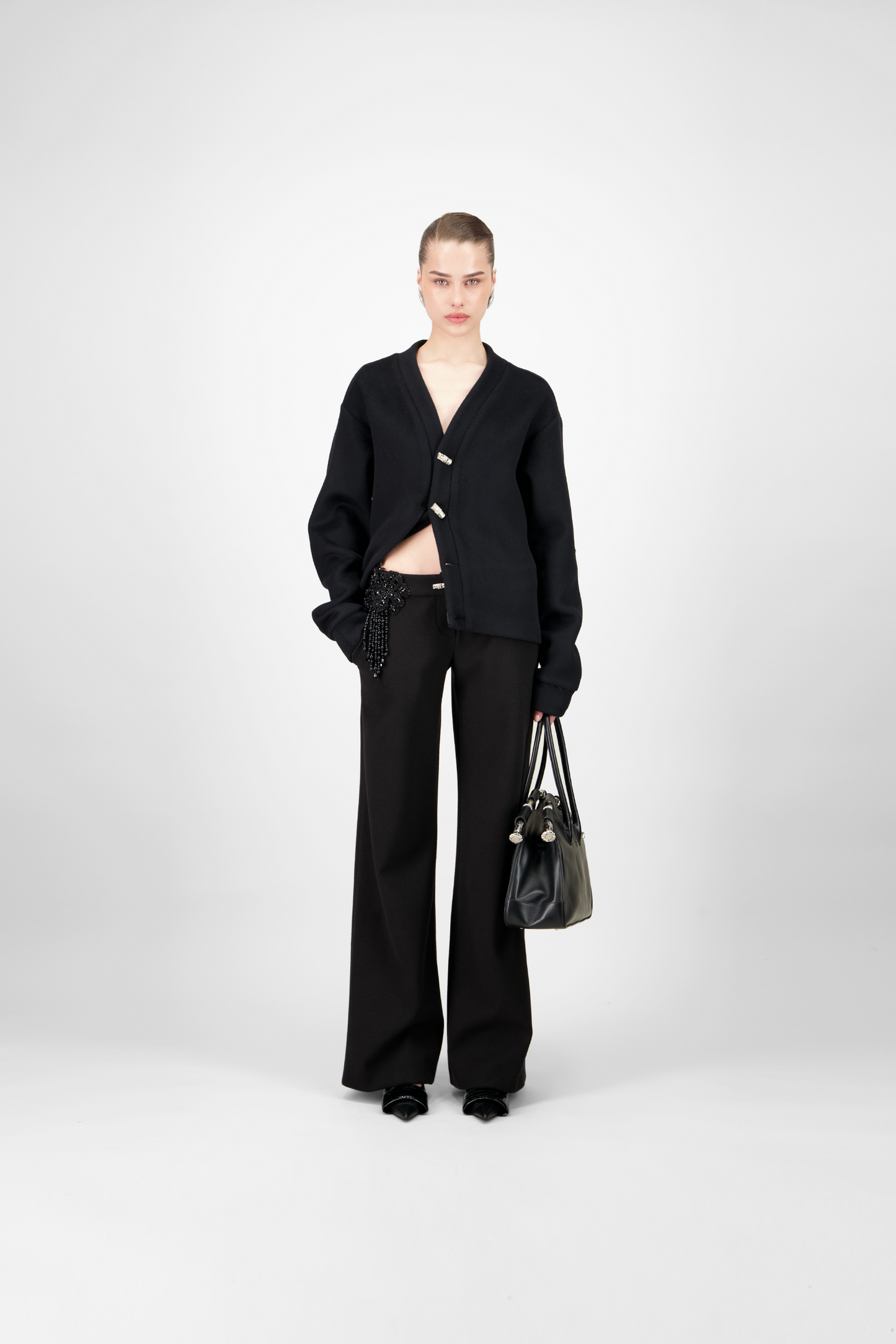 Low Waisted Wool Pants