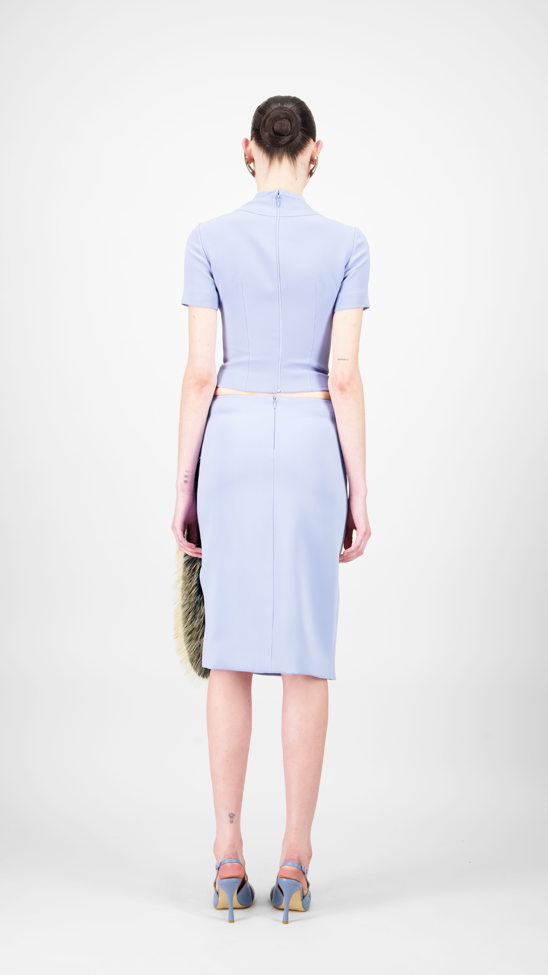 Crepe Short Skirt