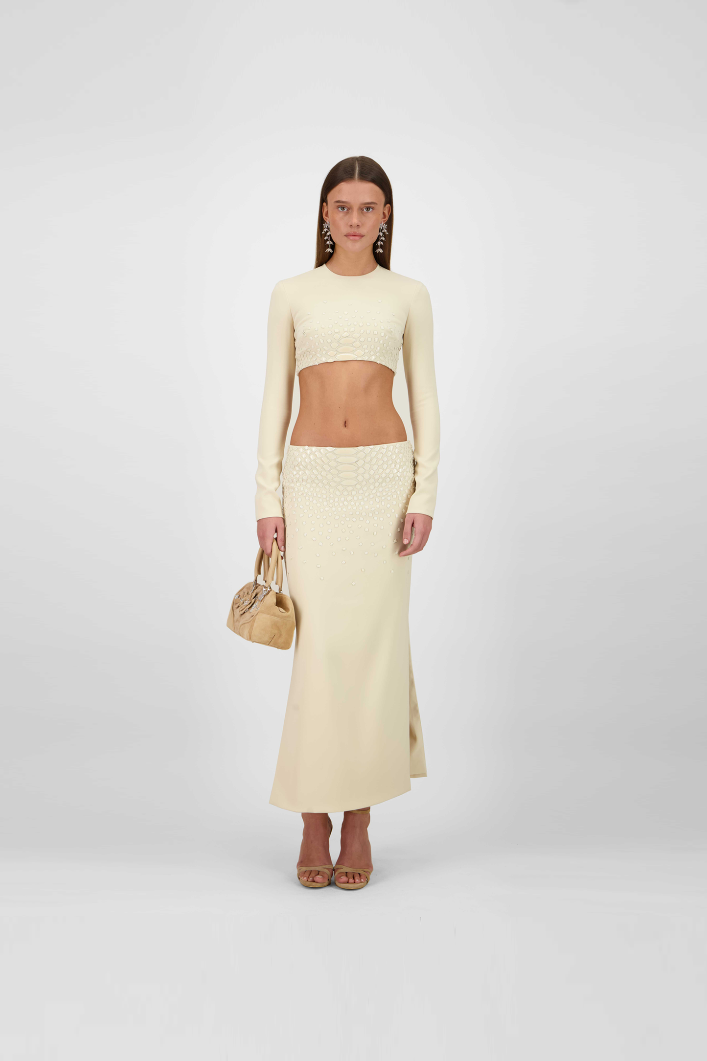 Beaded Midi Skirt