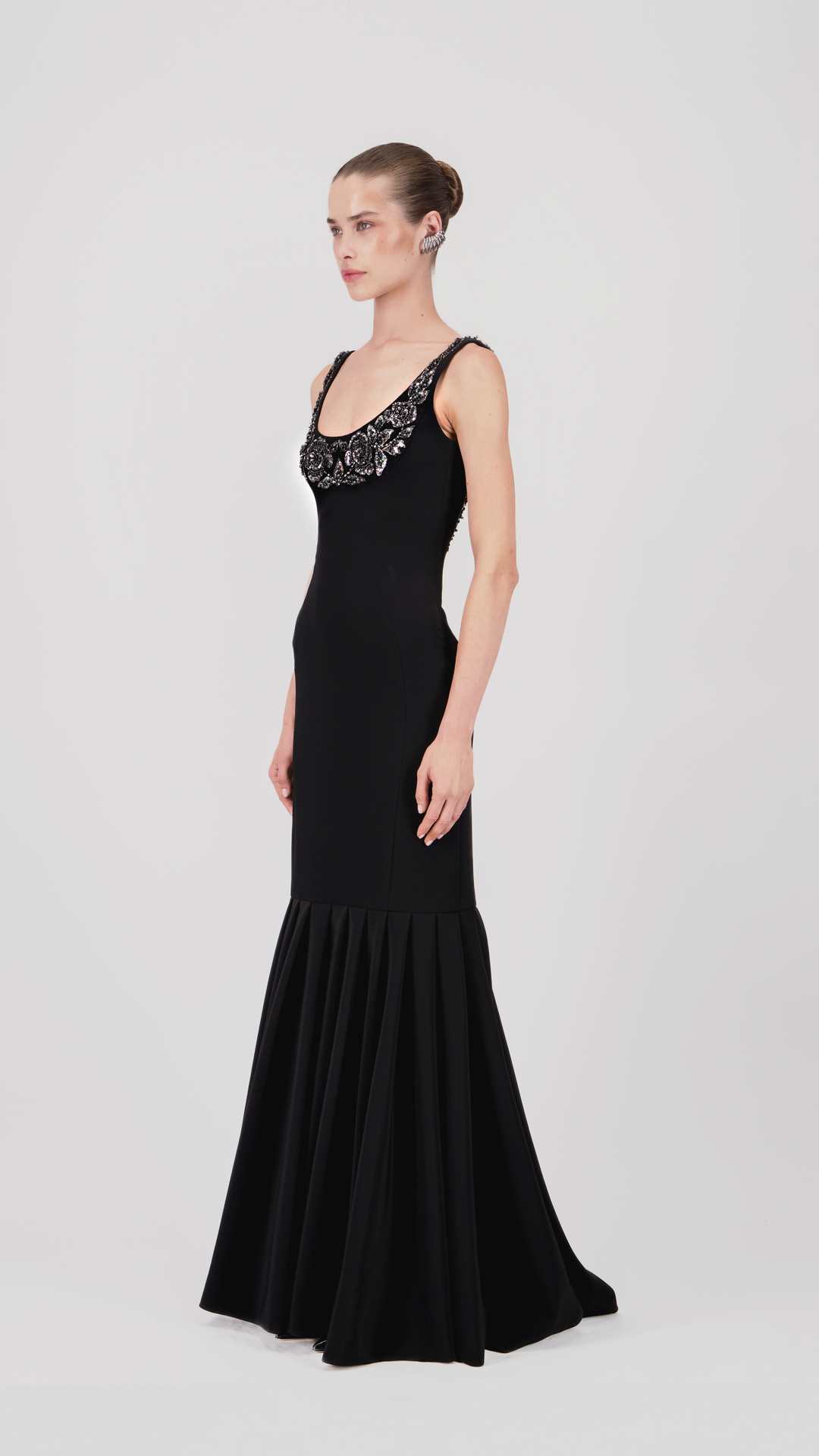 Scoop-Neck Mermaid Long Dress