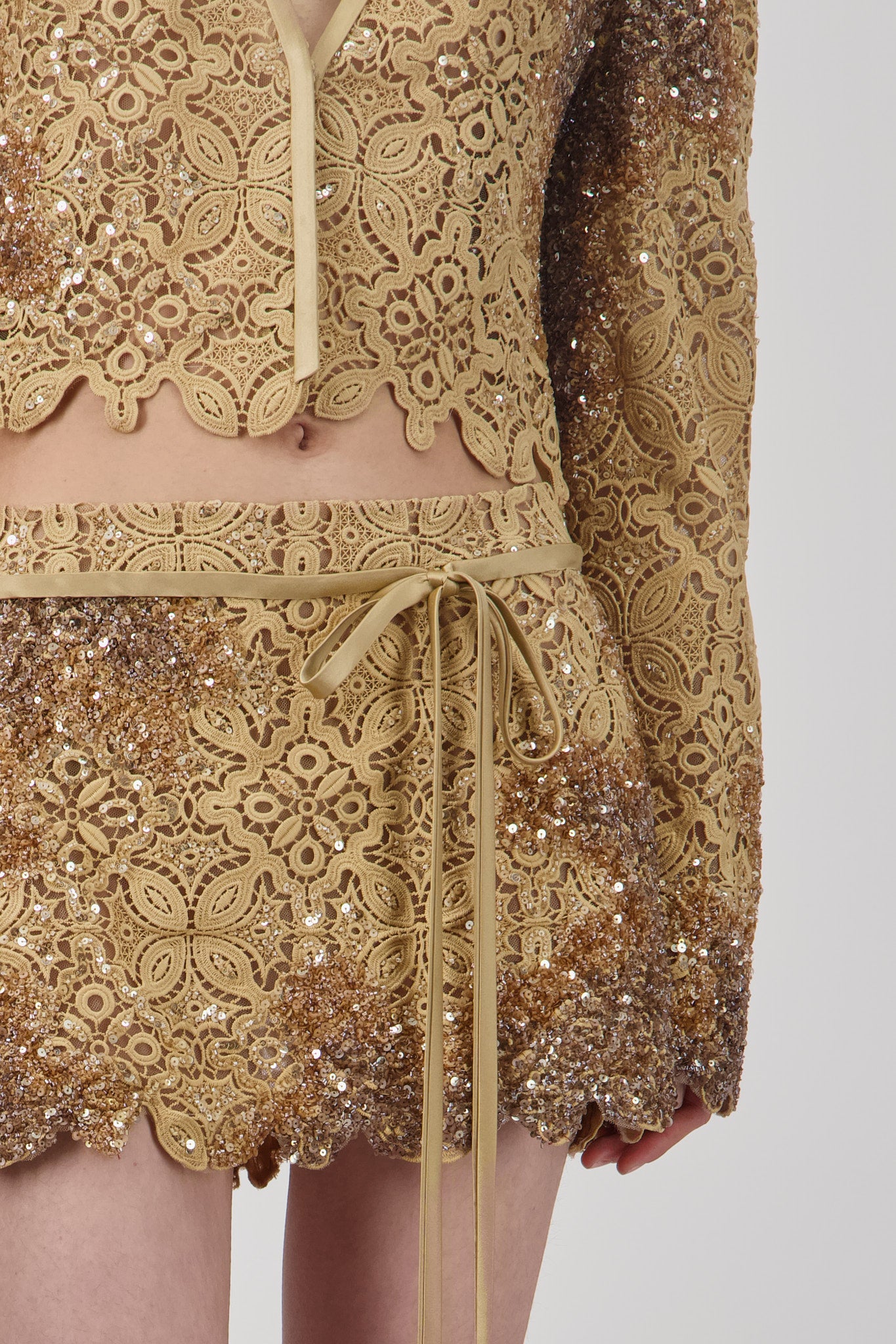 Lace Embellished Skirt