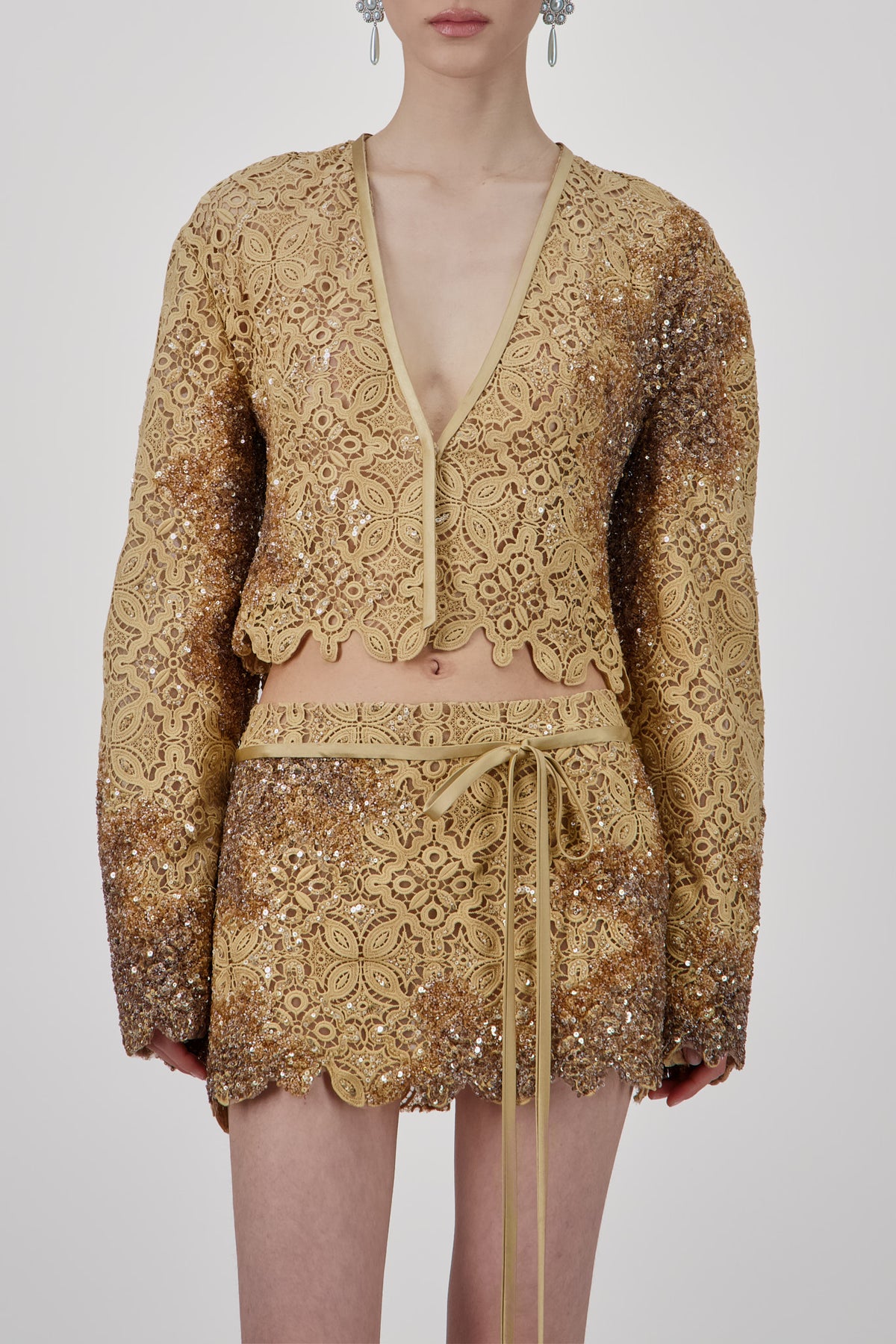 Lace Embellished Jacket