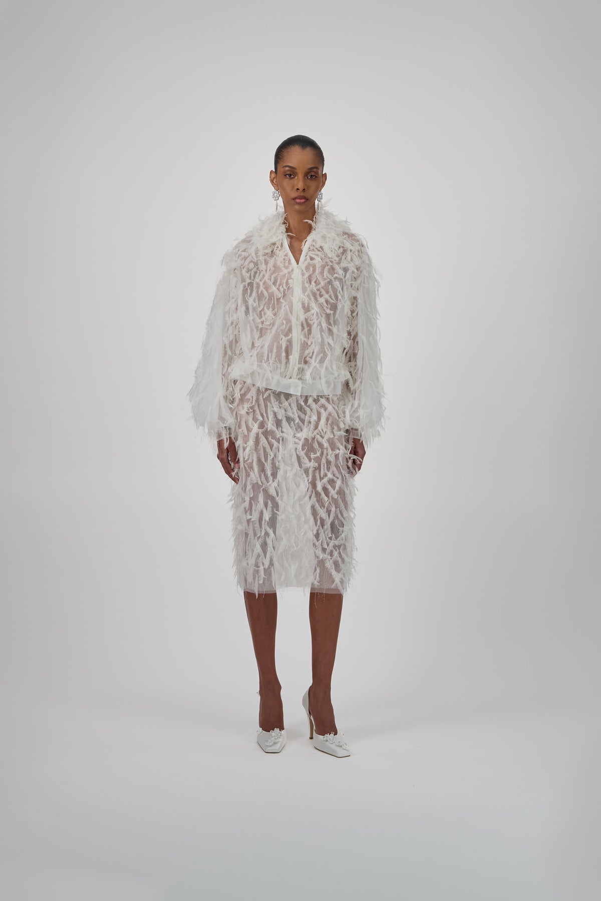 Oversized Feather Jacket
