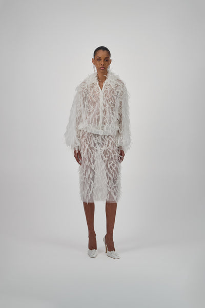 Oversized Feather Jacket