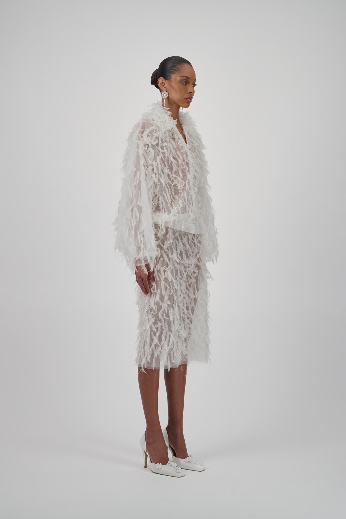 Oversized Feather Jacket
