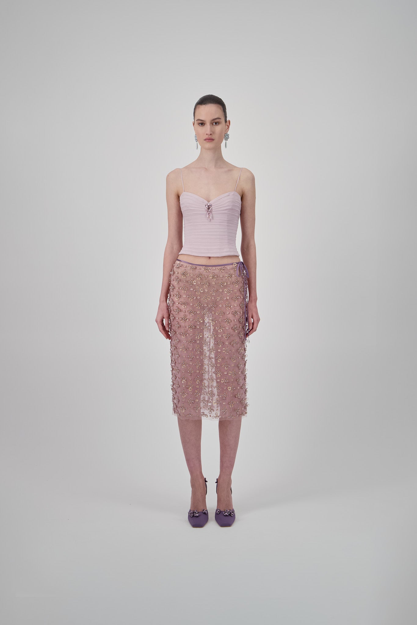 Draped Georgette Top