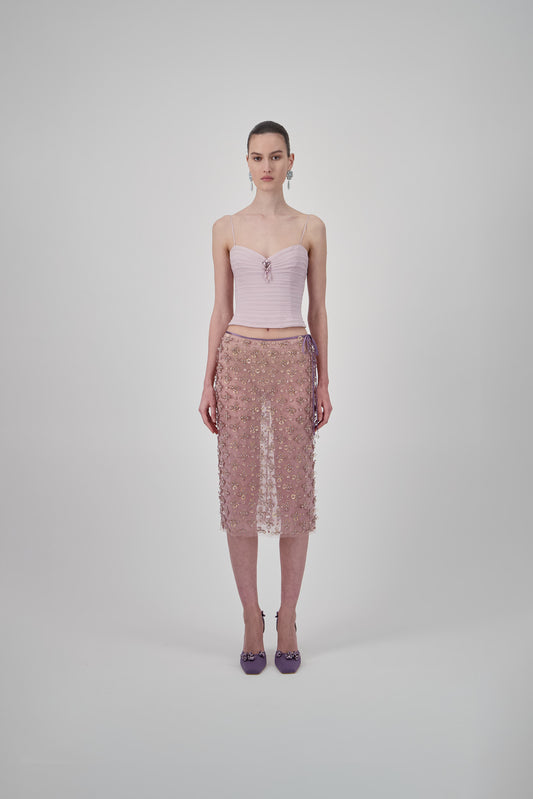 Draped Georgette Top
