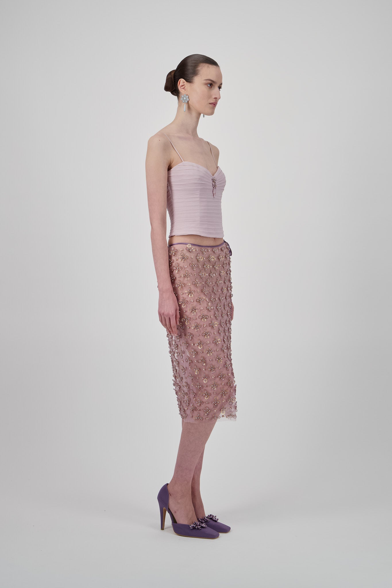 Draped Georgette Top