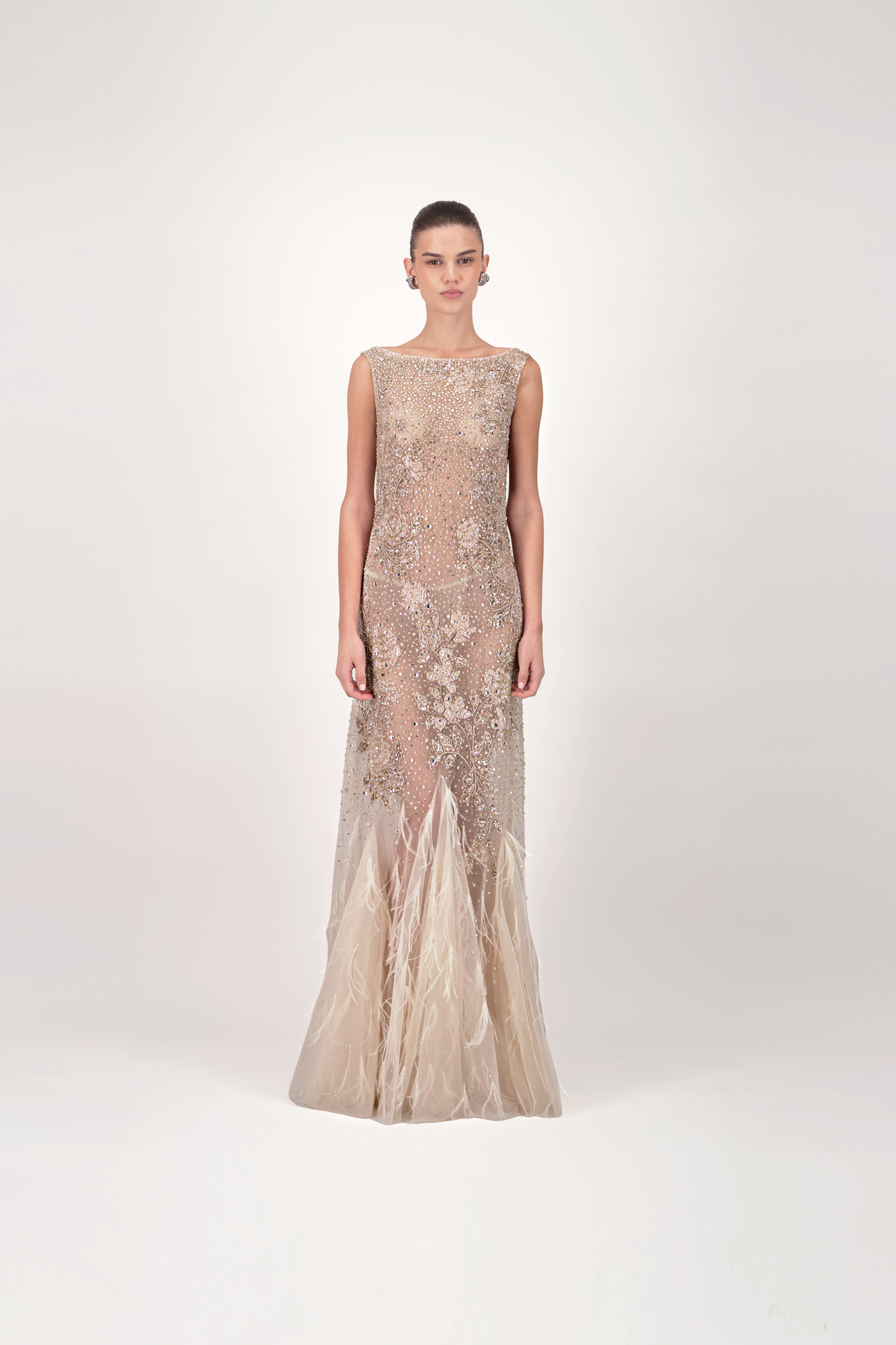 Beaded Mermaid Long Dress