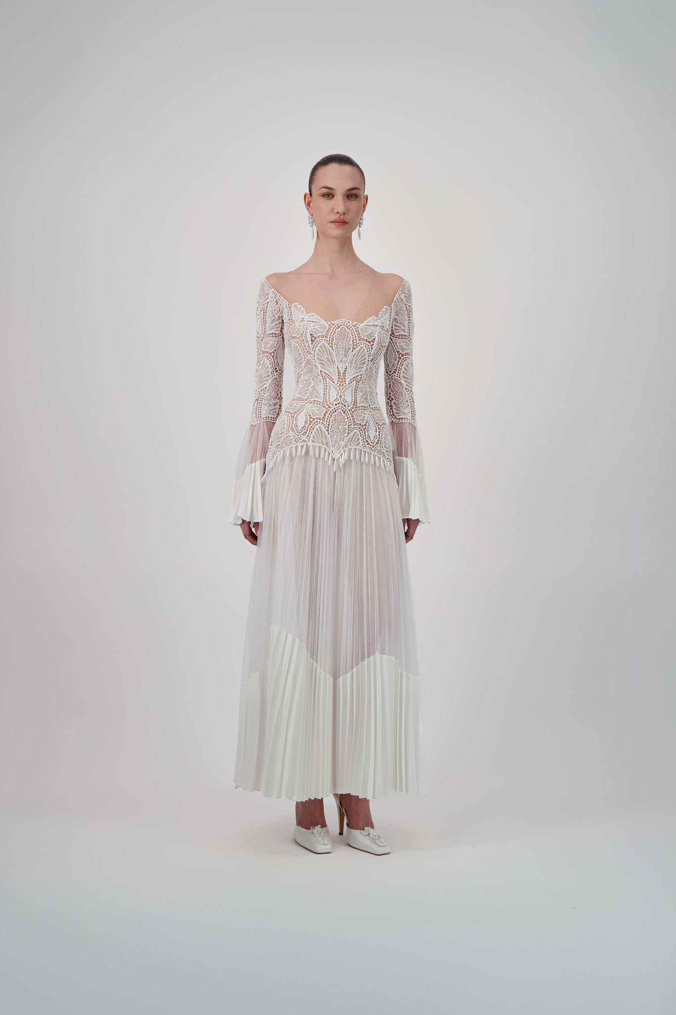 Butterfly Lace Midi Dress