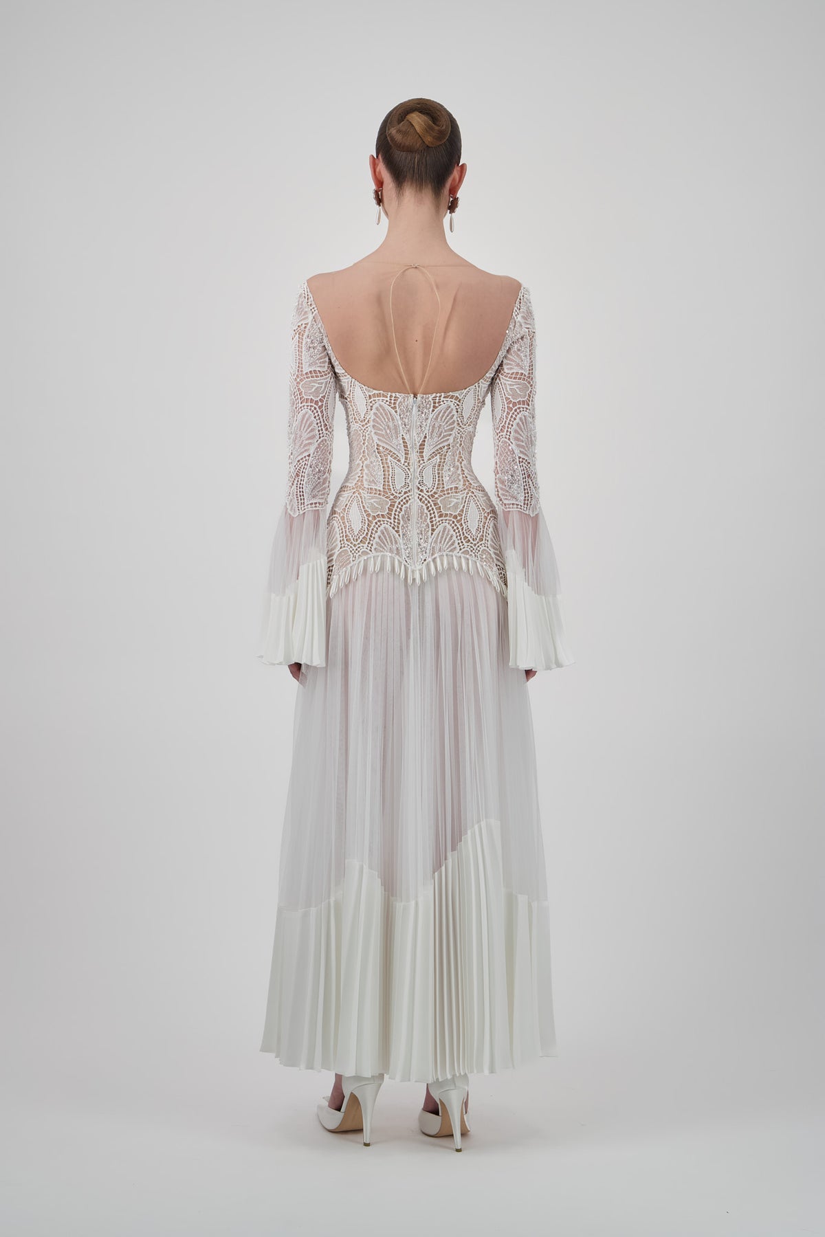 Butterfly Lace Midi Dress
