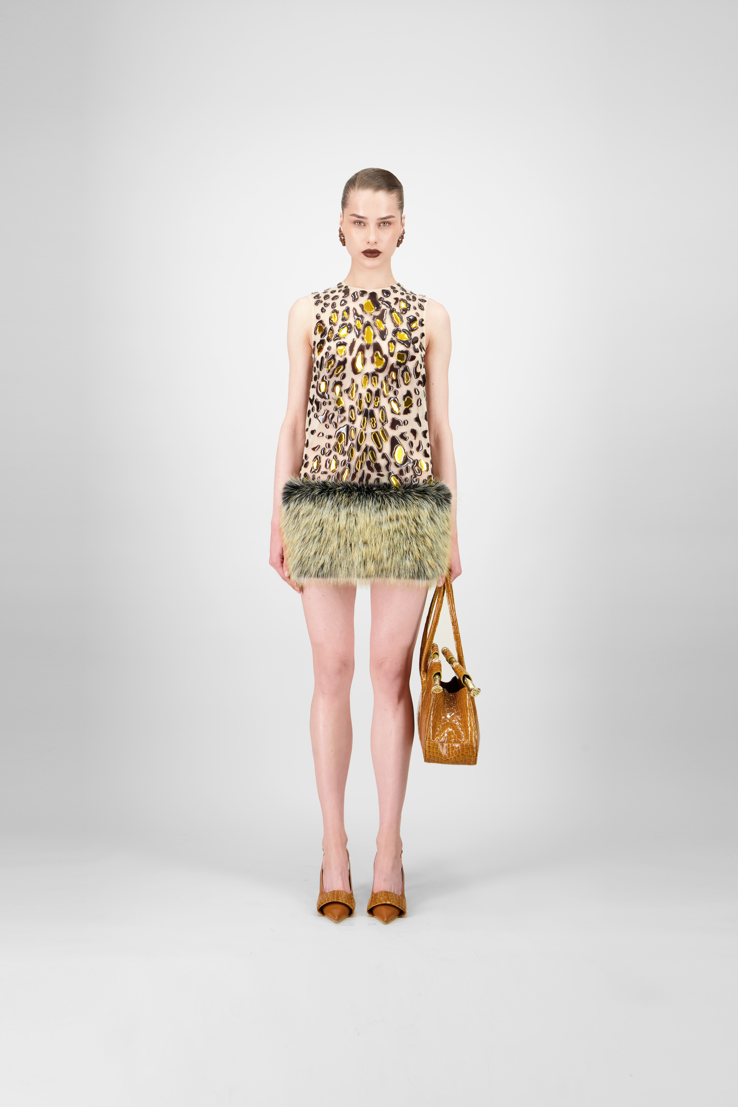 Leopard Tulle Short Dress