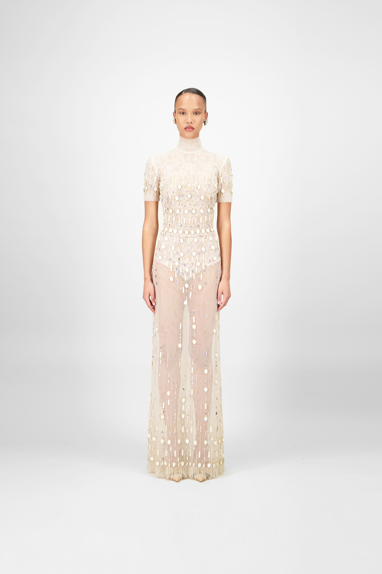 Beaded Long Dress
