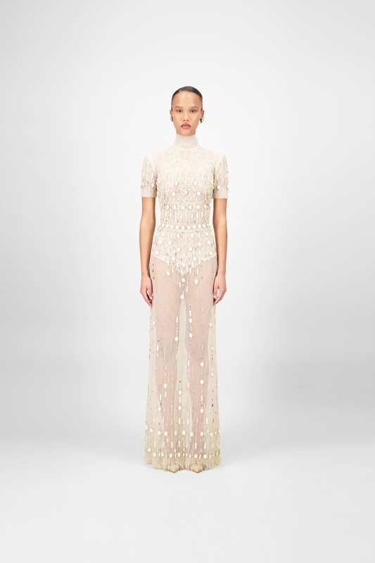 Beaded Long Dress