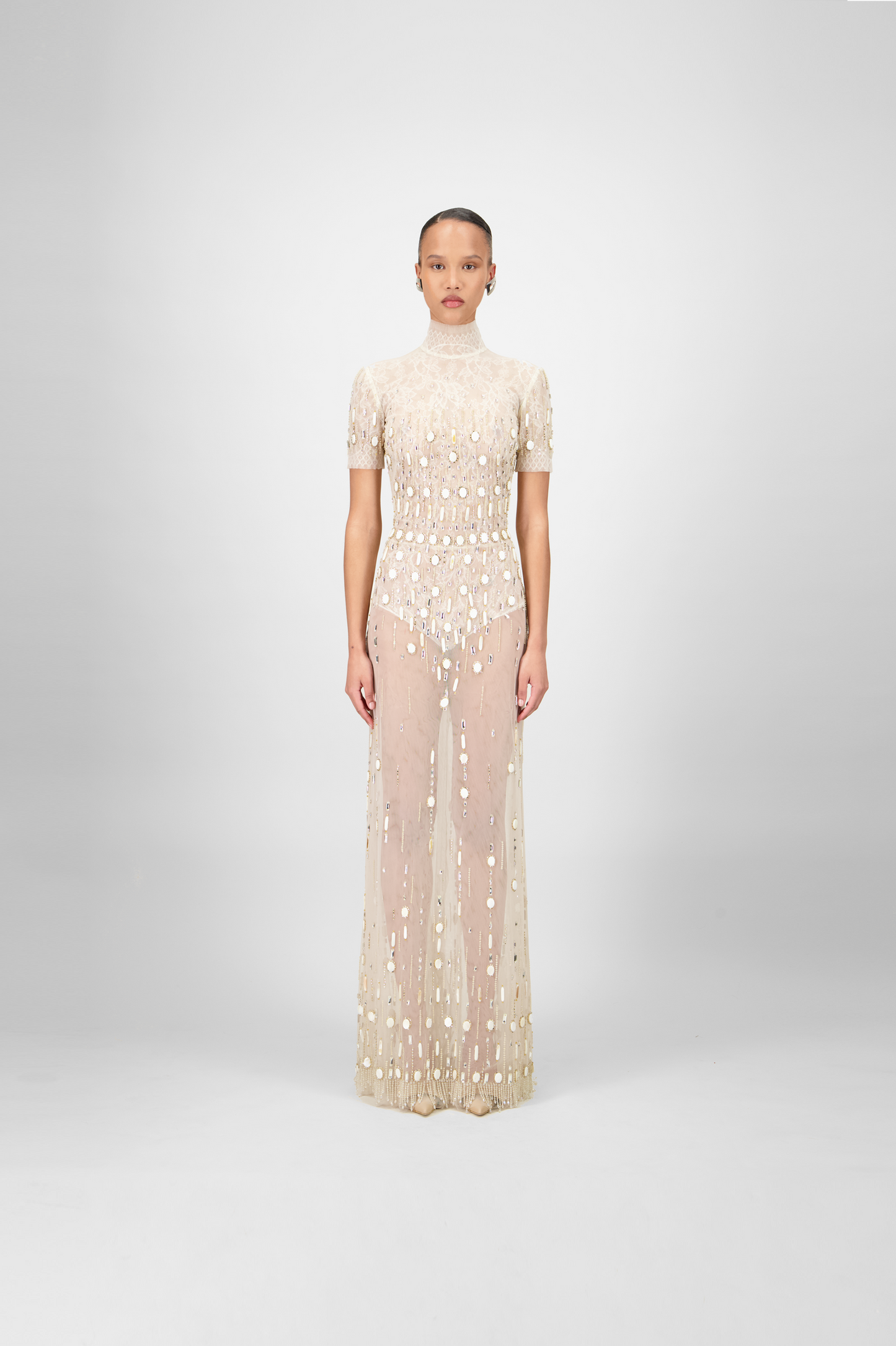 Beaded Long Dress