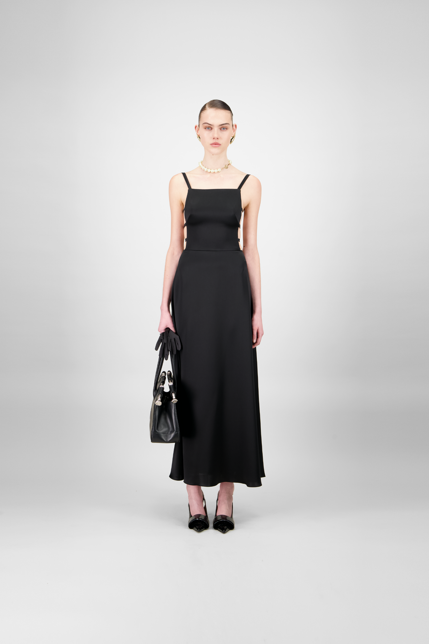 Silky Satin Midi Dress