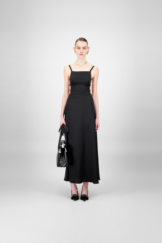 Silky Satin Midi Dress