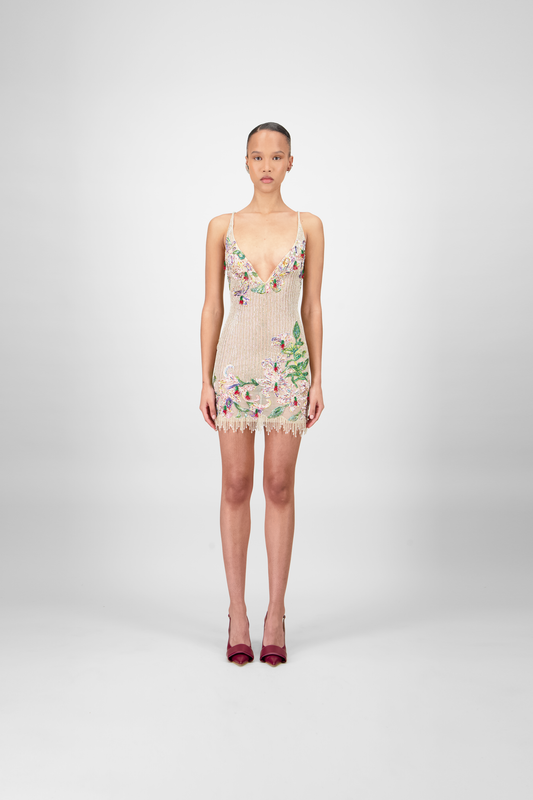 Beaded Short Dress