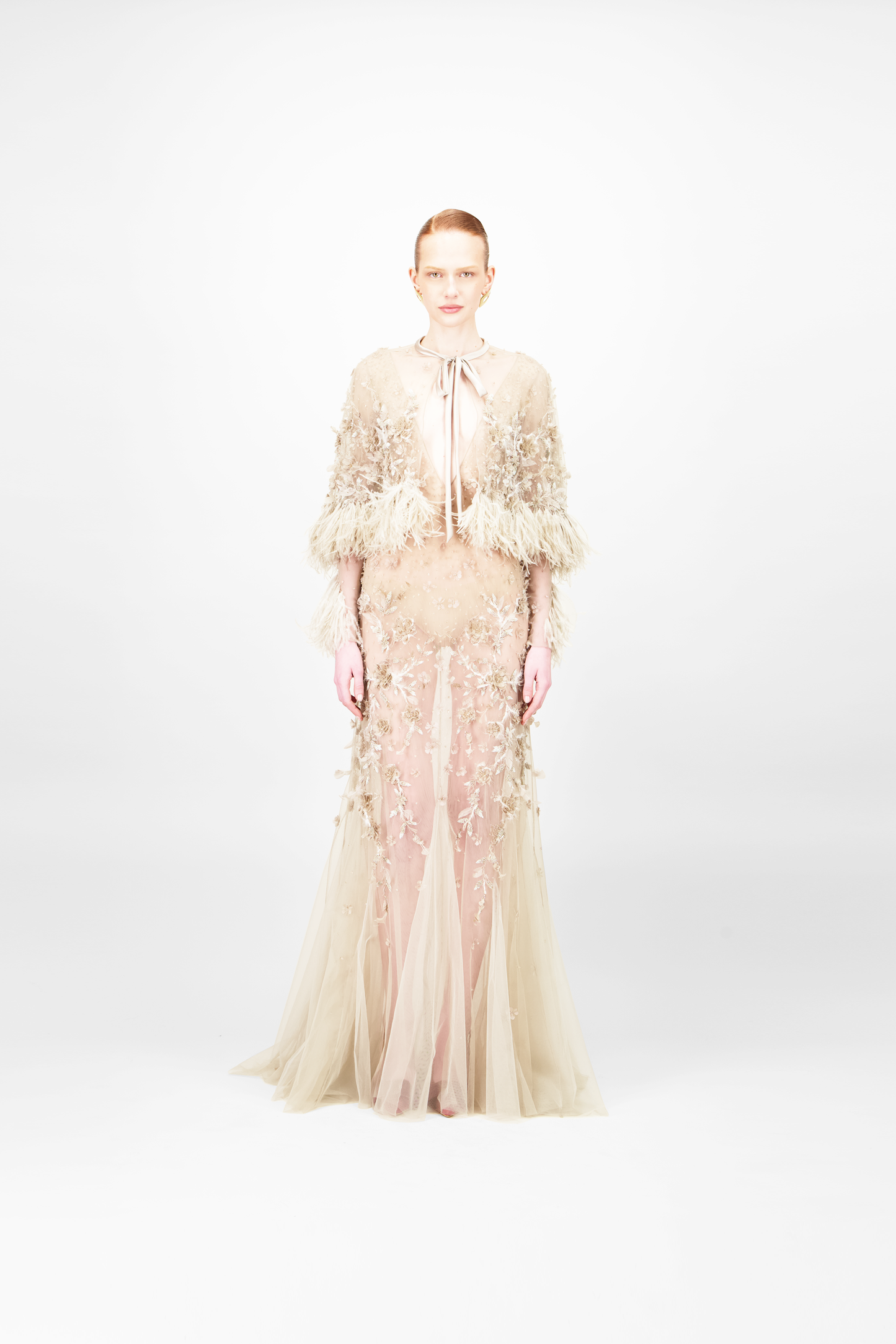 Beaded Long Dress