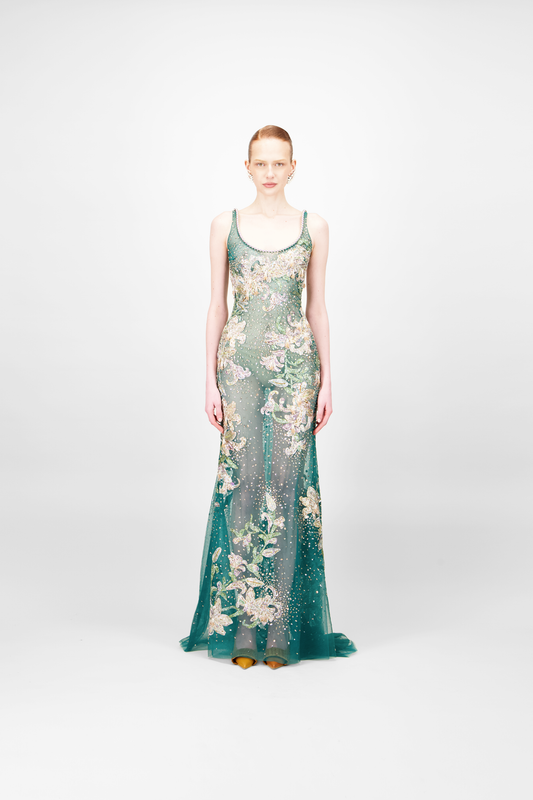 Beaded Long Dress