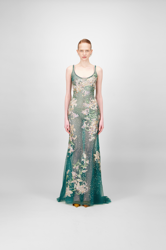 Beaded Long Dress