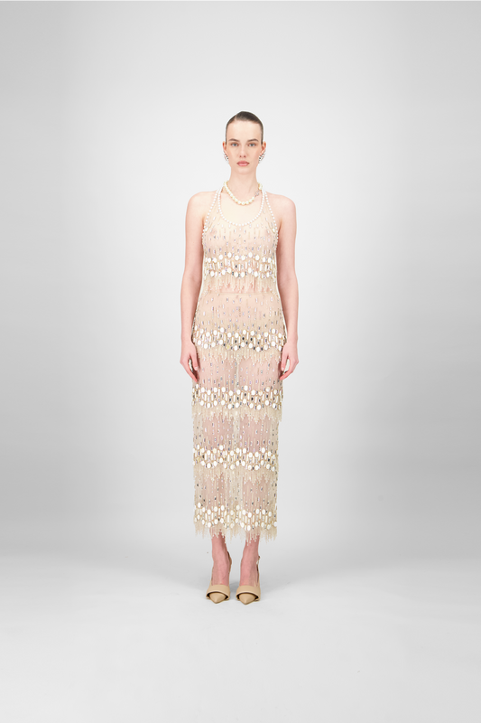 Beaded Tulle Top