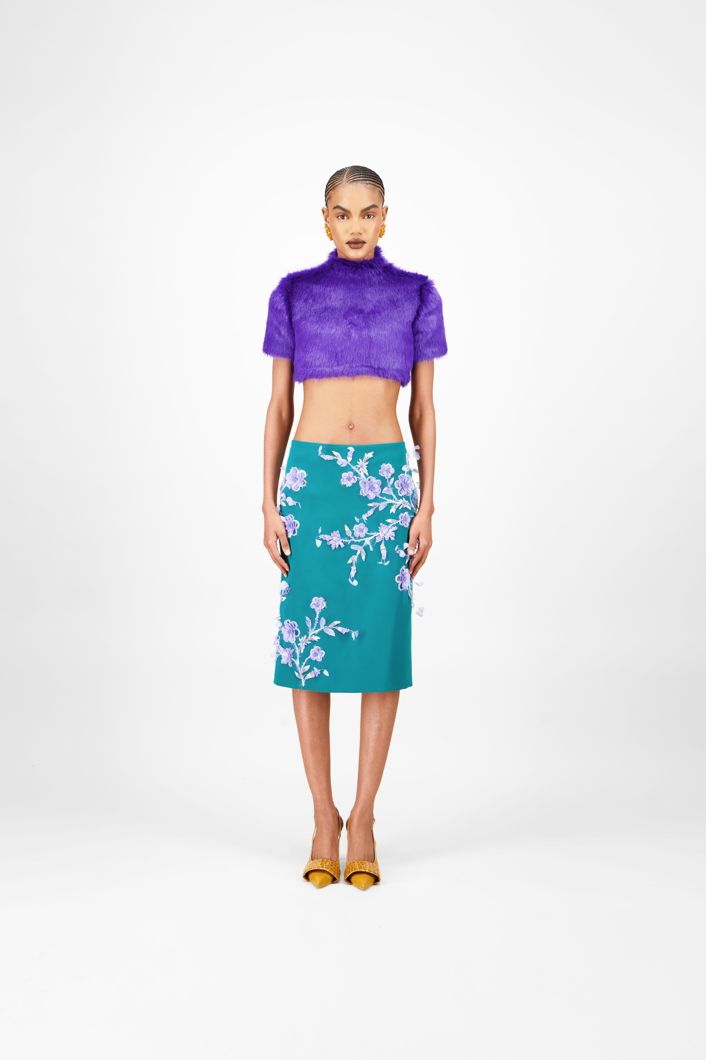 Beaded Short Skirt