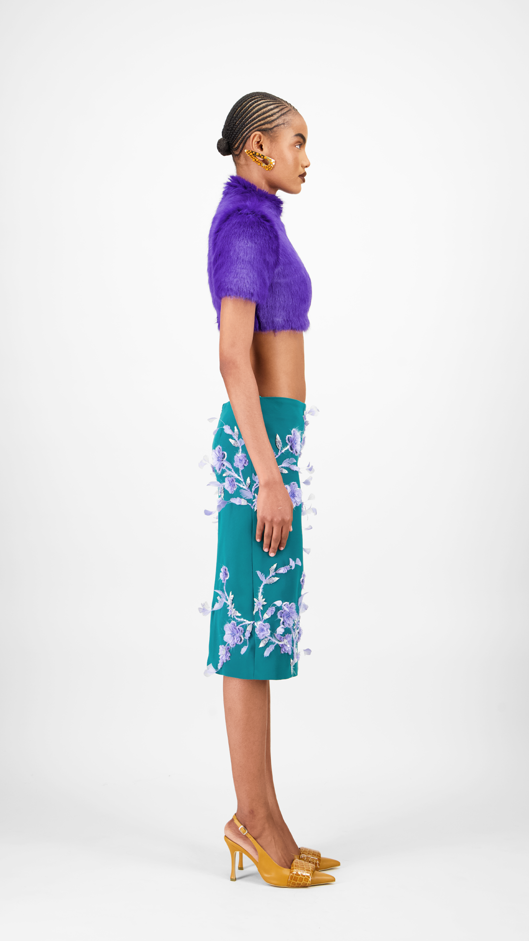 Beaded Short Skirt
