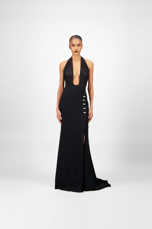 Beaded Long Dress