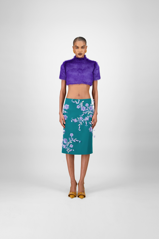 Beaded Short Skirt