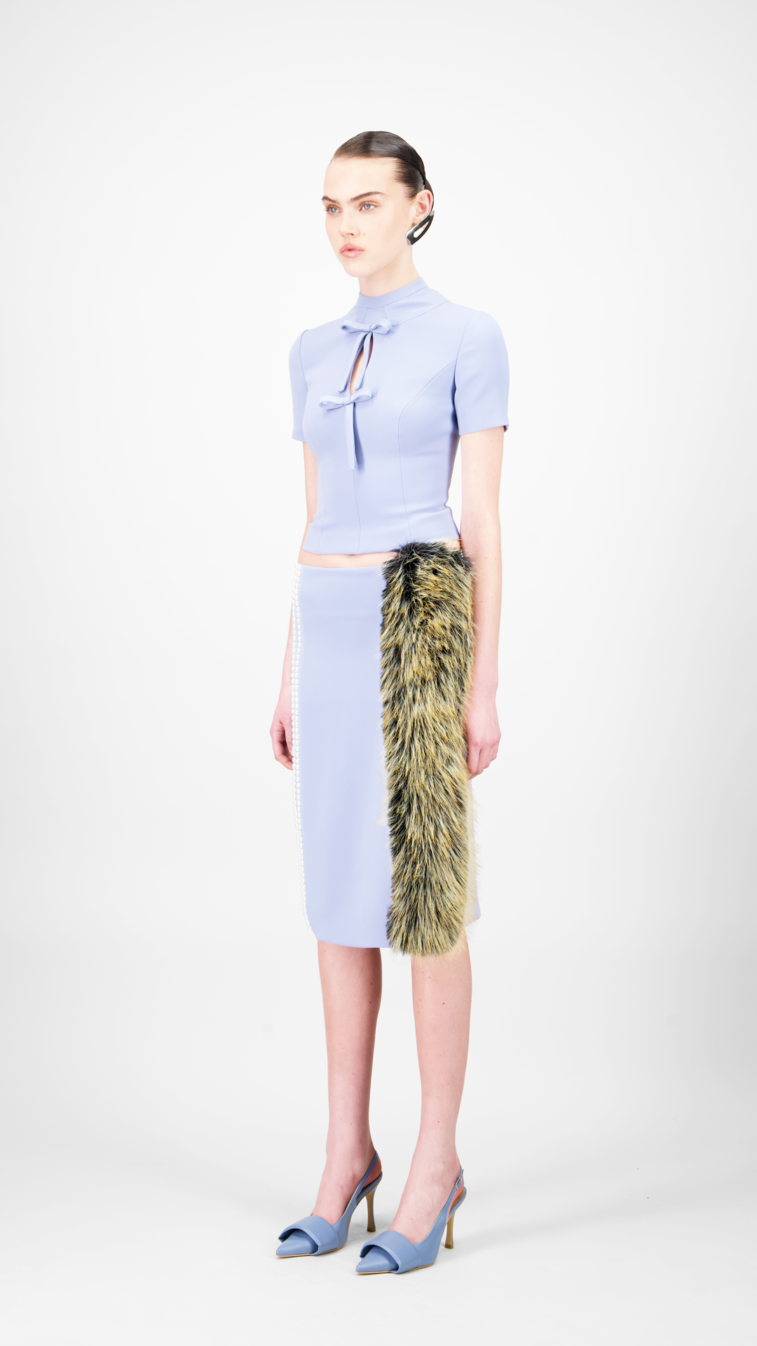 Crepe Short Skirt