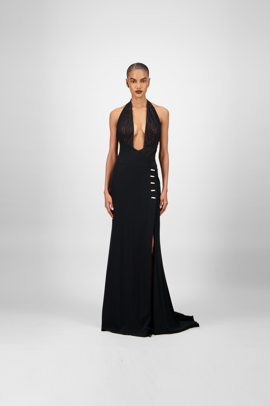Beaded Long Dress
