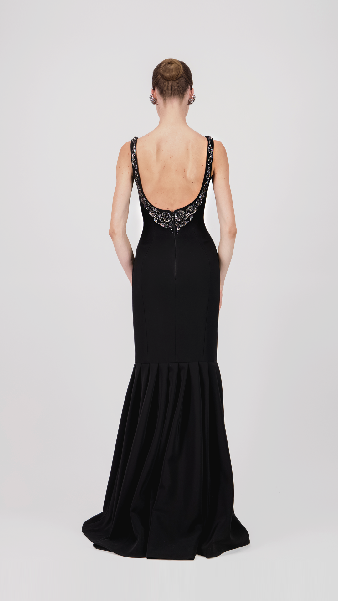 Scoop-Neck Mermaid Long Dress