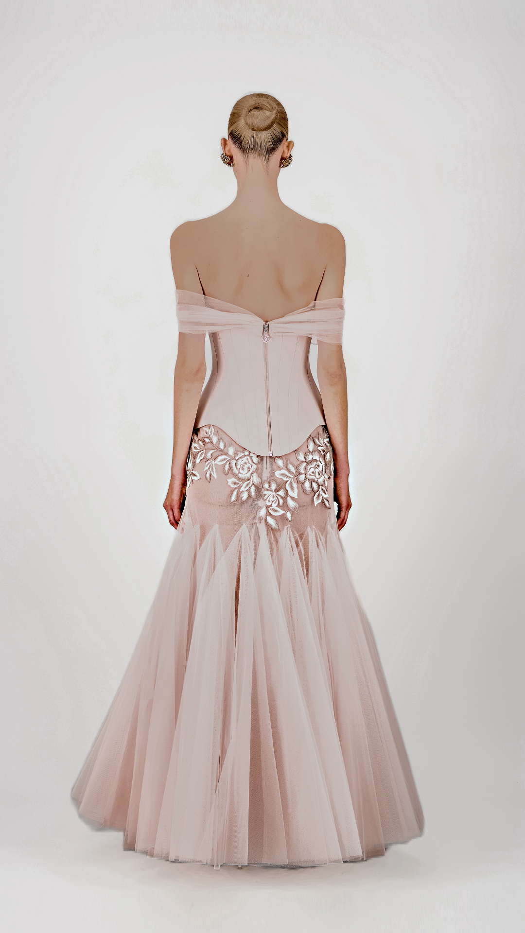Off-Shoulder Corset Long Dress