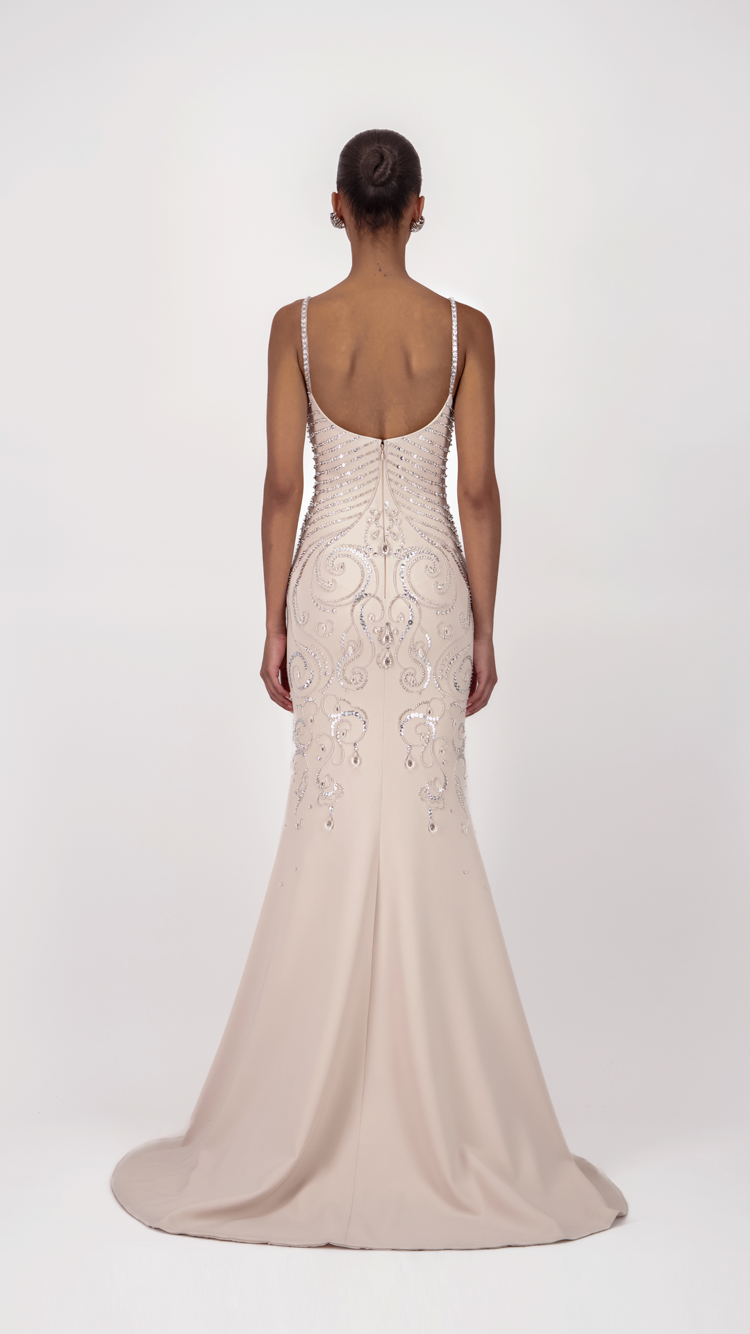 Beaded Sweetheart Long Dress